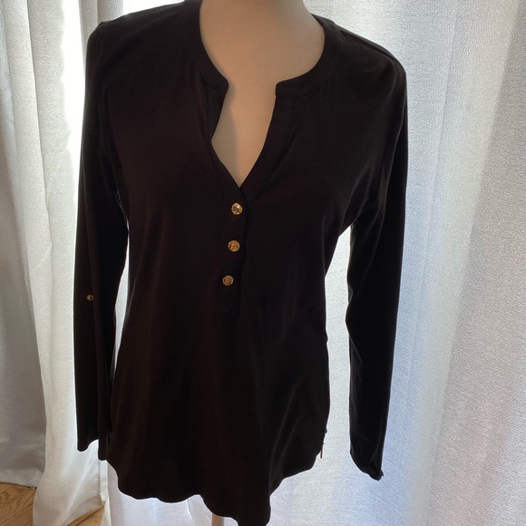 Michael Kors Tops - Micheal kors black long sleeve shirt